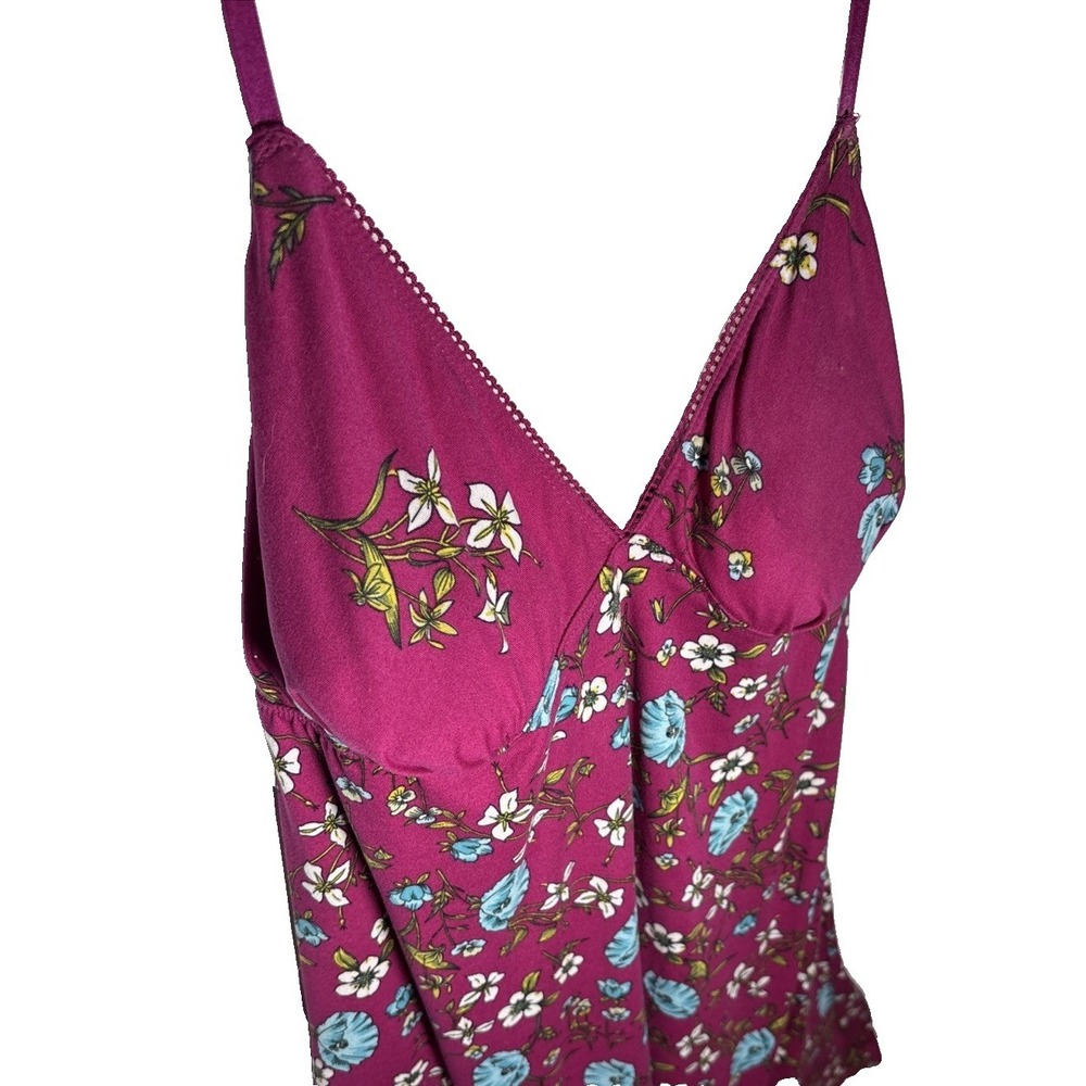 Lingerie Sleepwear‎ Women Size L  Fuchsia Chemise Nightgown Slip Dress Nightie